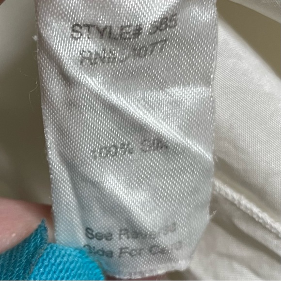 Cabi M silk sleeveless ruffled blouse - Picture 9 of 10